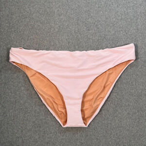J.Crew Ribbed High Rise Bikini Swim Bottom Pink Women's 3X BE808 New